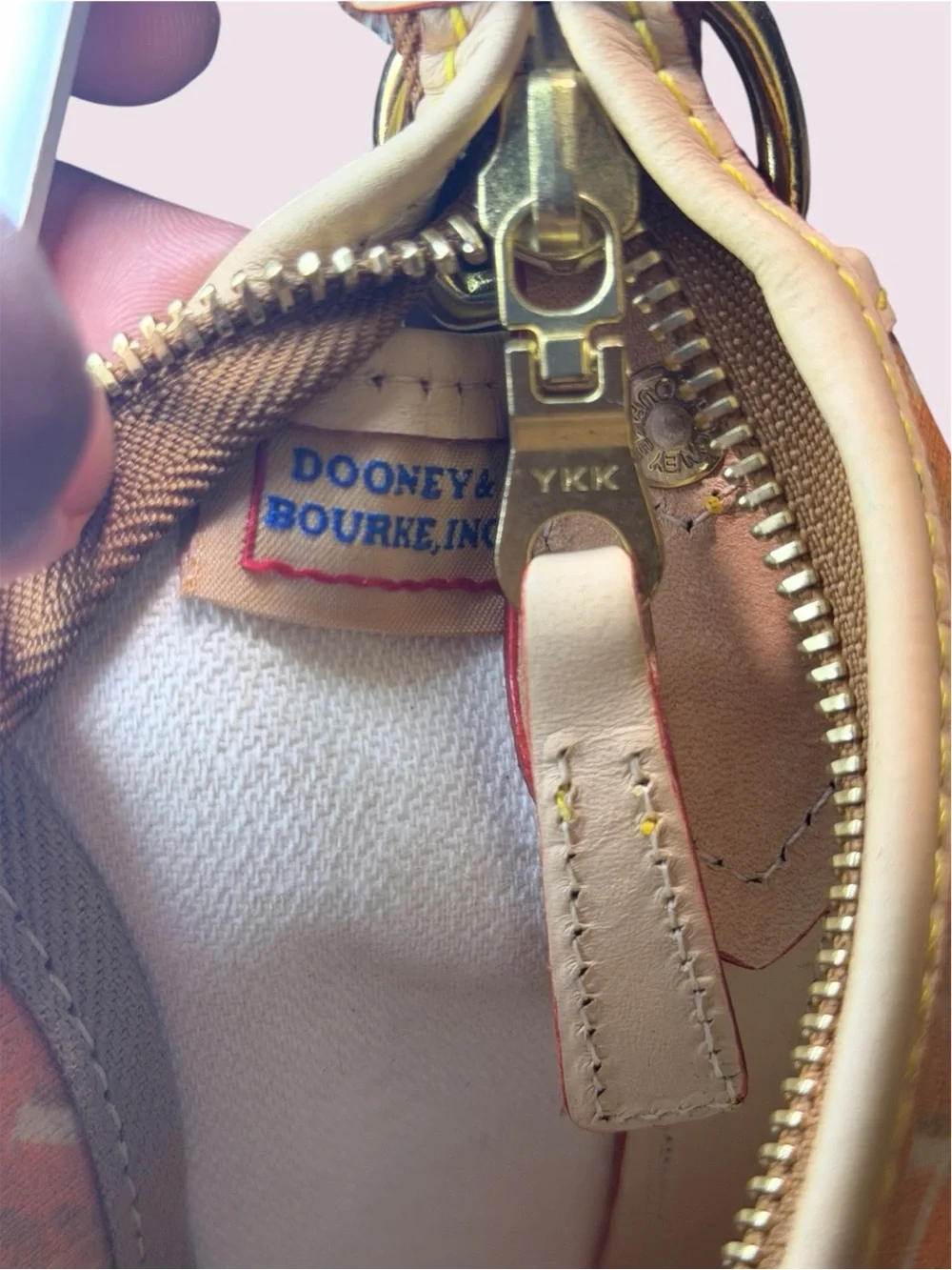 Vintage Dooney & Bourke Crossword Collection Hobo Bag